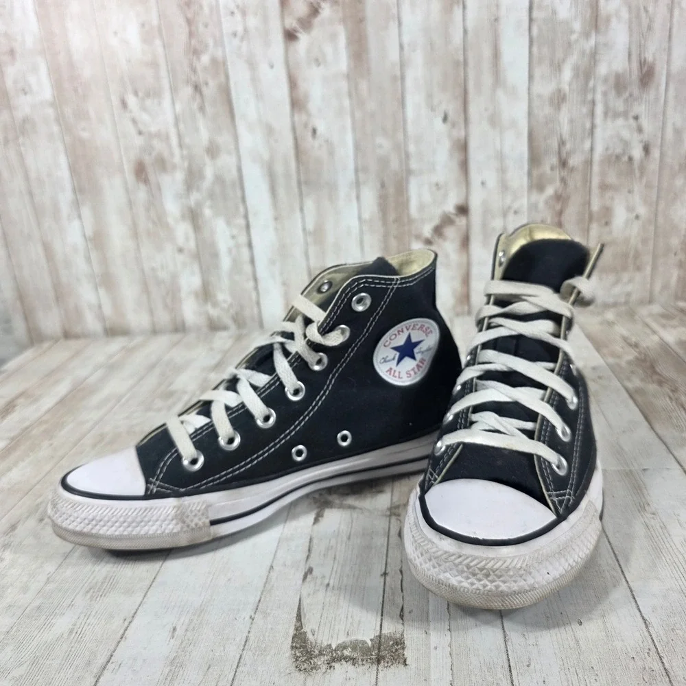 Converse Chuck Taylor All Star High Top Black Canvas Sneakers M9160 Womens 7 - Picture 7 of 8